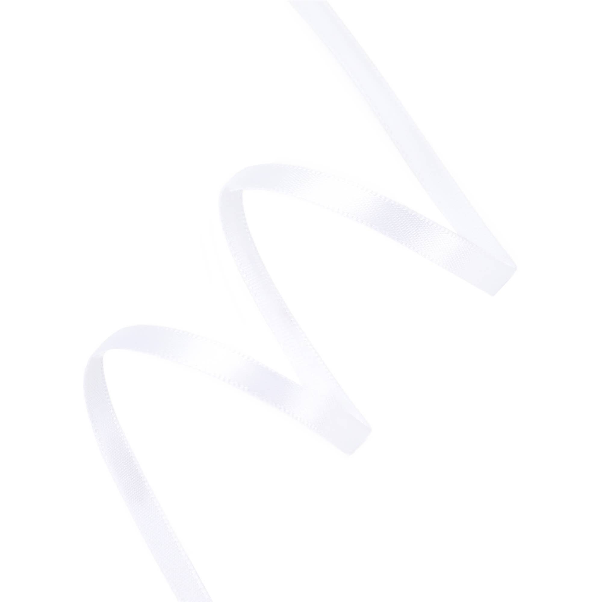 LA Ribbons Wholesale - Wholesale Ribbon - Gift Wrapping - Single Face Satin Ribbon | White (029)2