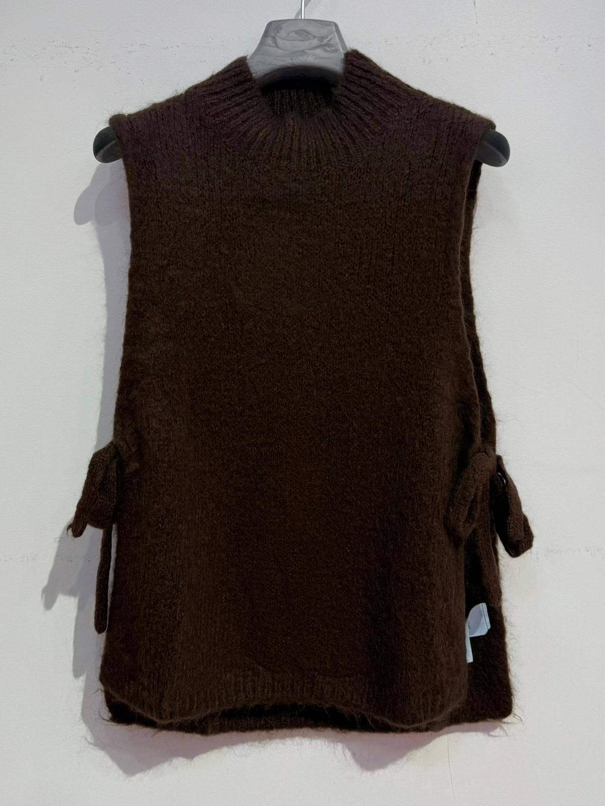 NOELINE - Vente Pull en maille – femme - Pull sans manches en baby alpaga et laine 34515