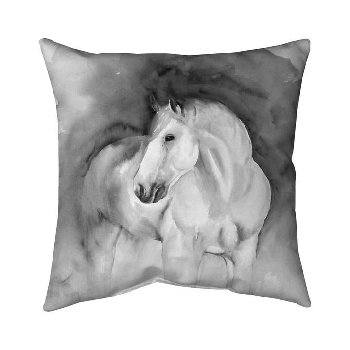 Animals Monochrome White Pillow - Beauty Decor Essential for wholesale by BEGIN HOME DECOR