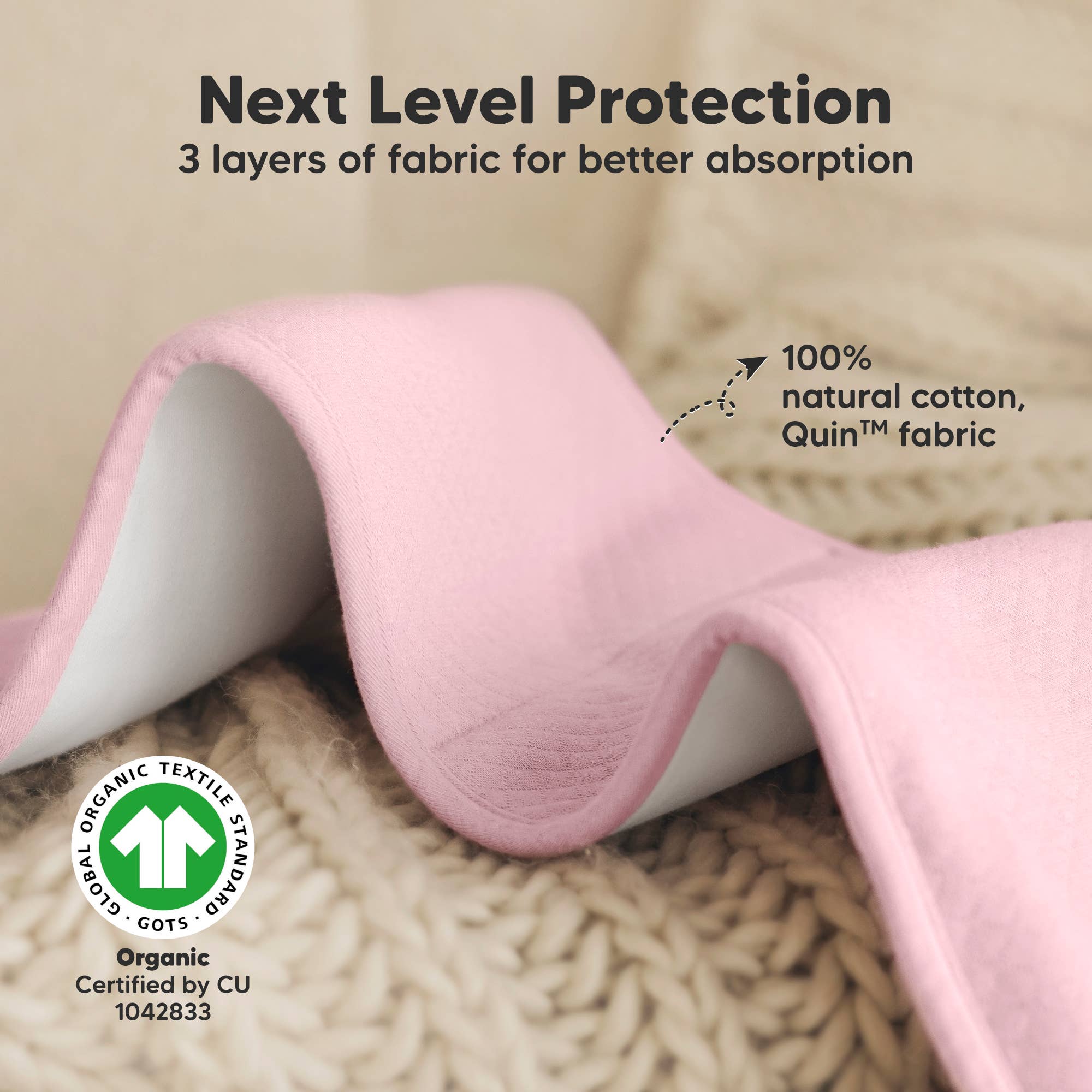 Dämpad pastell 5-pack Quin Baby Burp-dukar, mjuka burpdukar för spädbarn för wholesale på Faire3