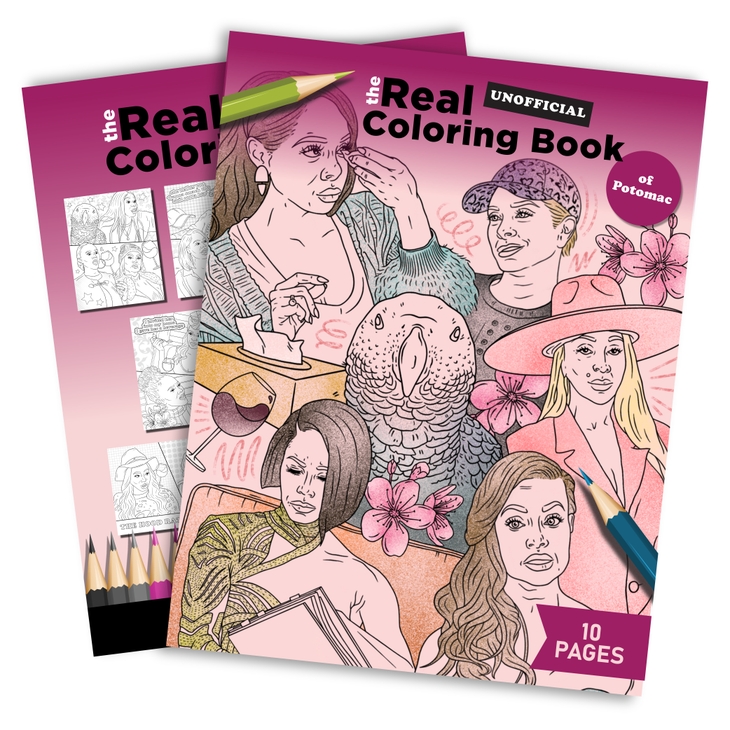 Download Unofficial Real Housewives Of Potomac Inspired Coloring Book Faire Com
