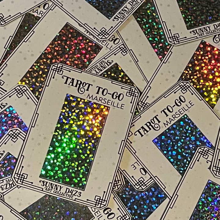 sunny d4z3 art collective - Wholesale Tarot/Oracle Card - scratchers- tarot to go white scratch off - 3 card pack - MARSEILLE2