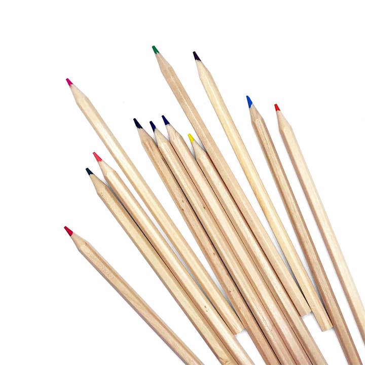 elseware unplug / eco-kids - Wholesale Colored Pencil - Colored Pencils - Tall & Travel Size - 12 Colors1