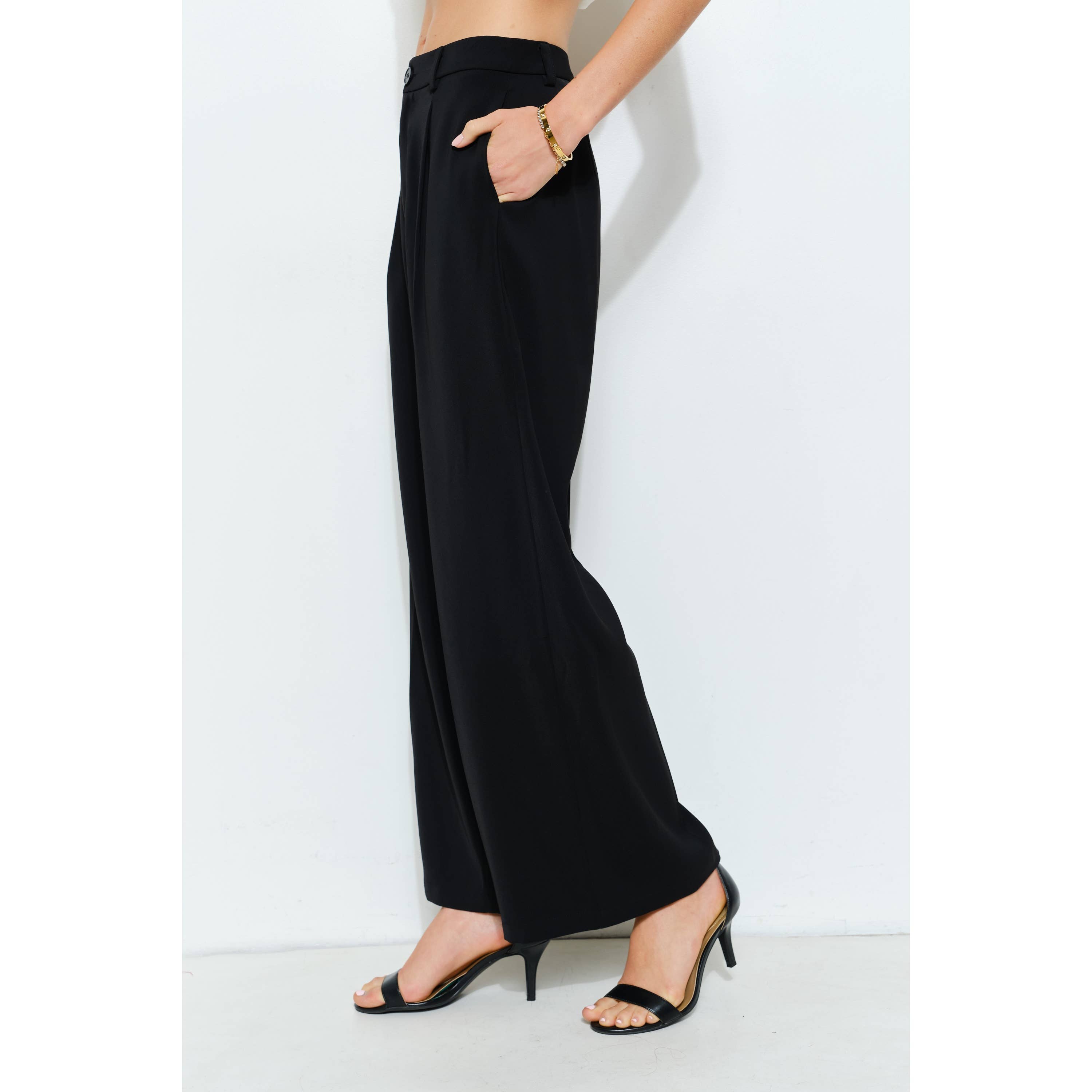 INA - Vente Pantalon – femme - Pantalon large taille haute sur mesure17