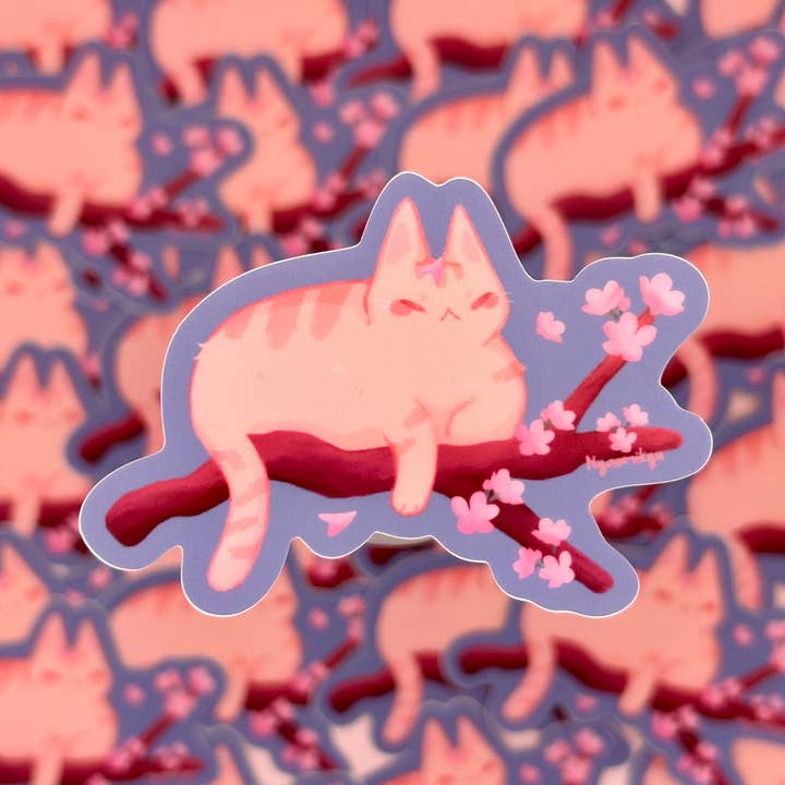 Sakura Branch Sticker for wholesale by Nyaomikyu