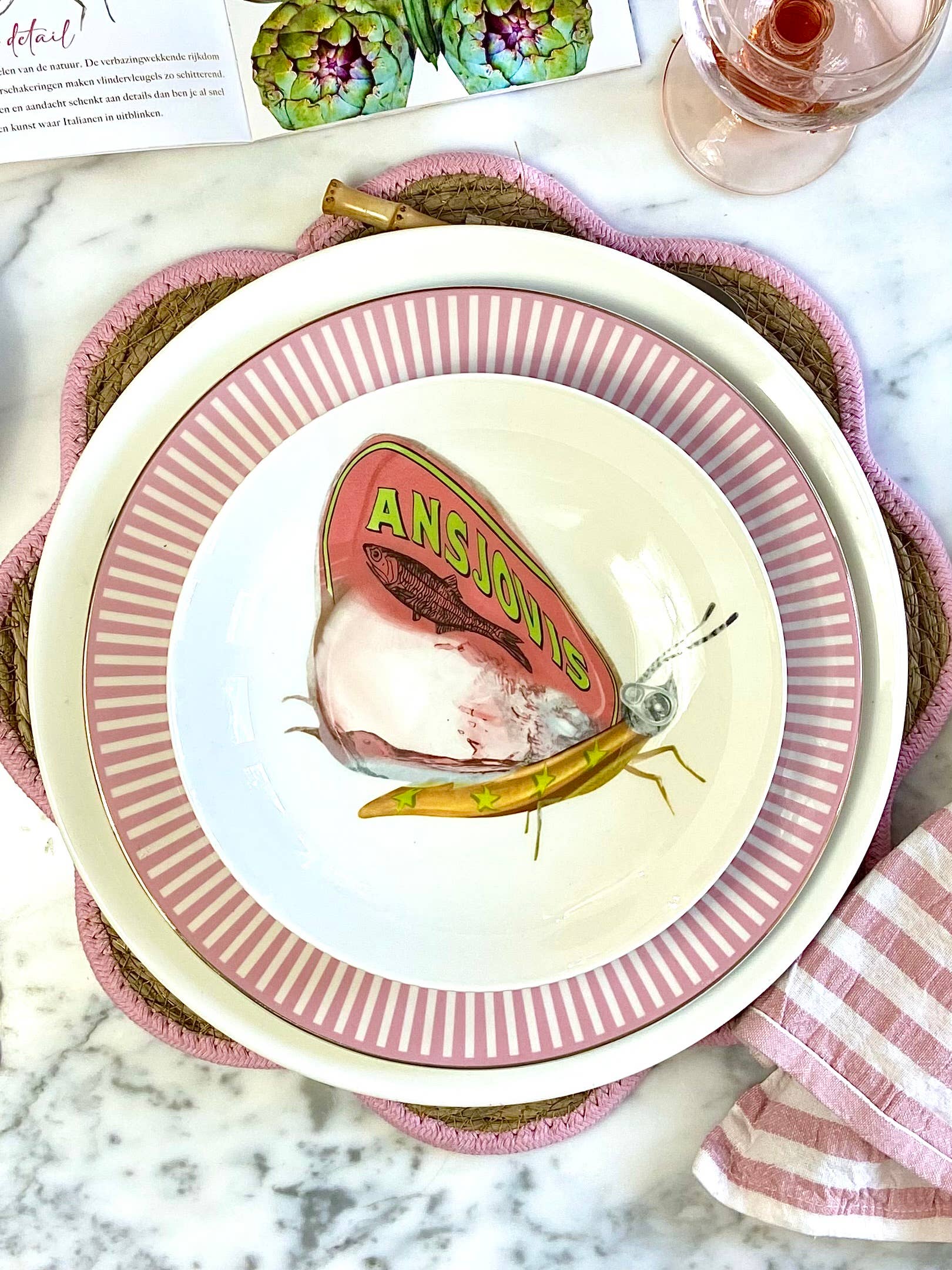 Bordy's - Wholesale Dinner Plate - The Dolce Vita of a Farfalla - Piatti Fondi6