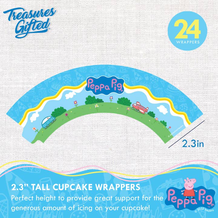 Treasures Gifted - Wholesale Cake/Cupcake Topper - Peppa Pig Cupcake Toppers & Peppa Pig Cupcake Wrappers2