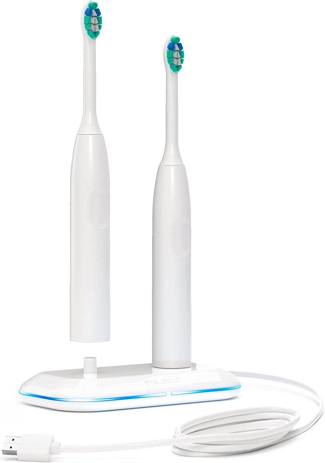 Infinite Basics - Wholesale Tandenborstel - Universele oplader voor elektrische tandenborstels - compatibel met Philips Sonicare- en Oral-B-modellen, enkele/dubbele oplaadpoorten0
