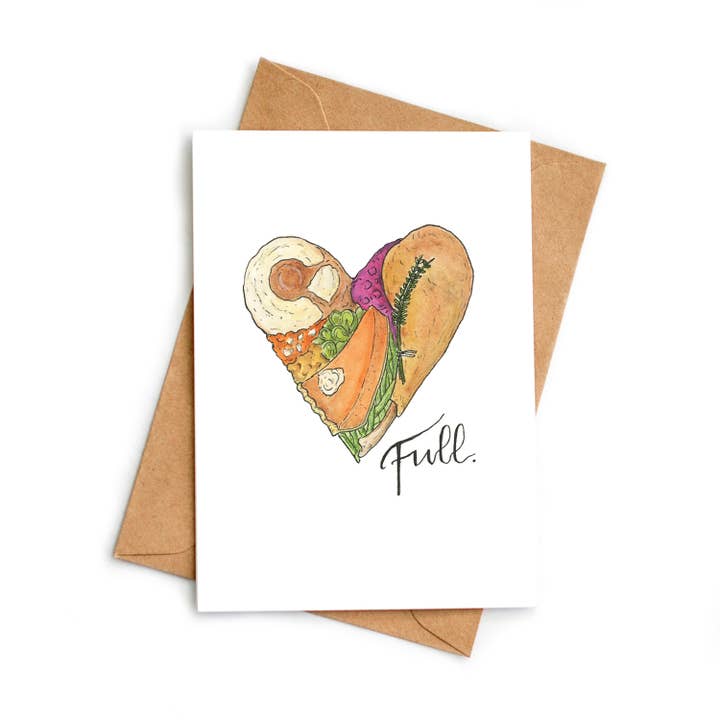 Thanksgiving Card met vol hart voor wholesale door Stem and Soul