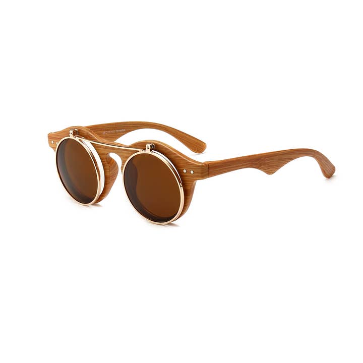 Trio Trading - Wholesale Sunglasses - Unisex - Retro Flip Up Sunglasses For Unisex Assorted 12 Pack9