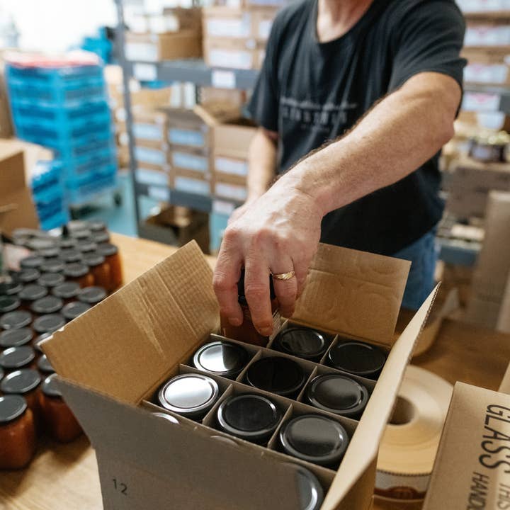 Beth's Farm Kitchen - Wholesale Jam/Jelly - 1/2 case Strawberry Rhubarb Jam - Low Sugar (6 jars)2