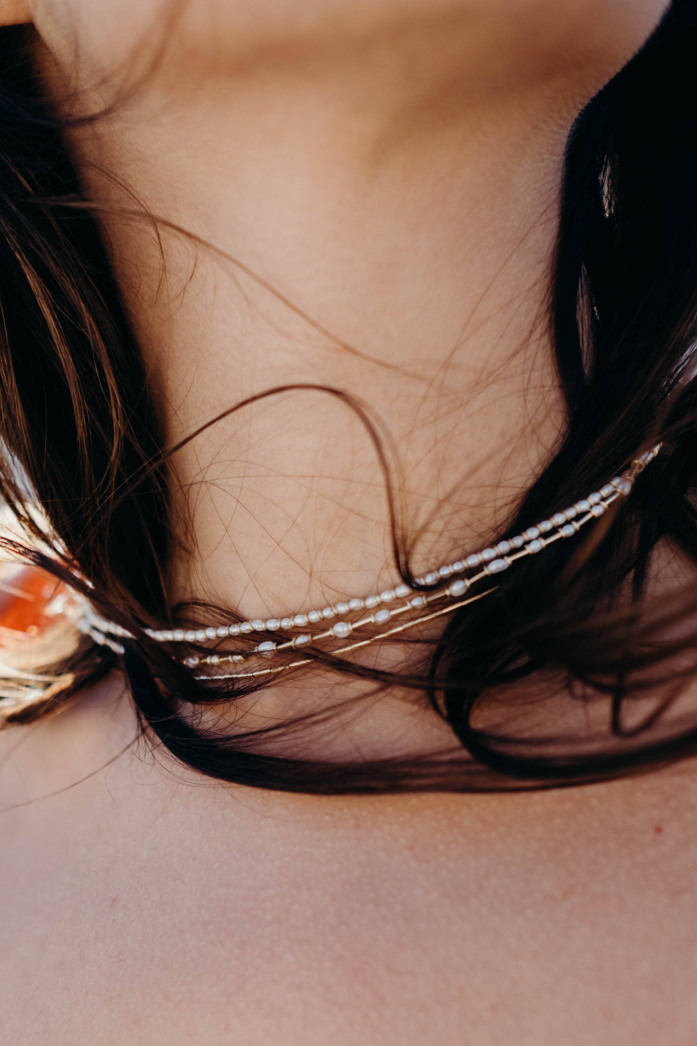 The Swellife - Wholesale Beaded/Pearl Necklace - Gold Stitch Necklace3