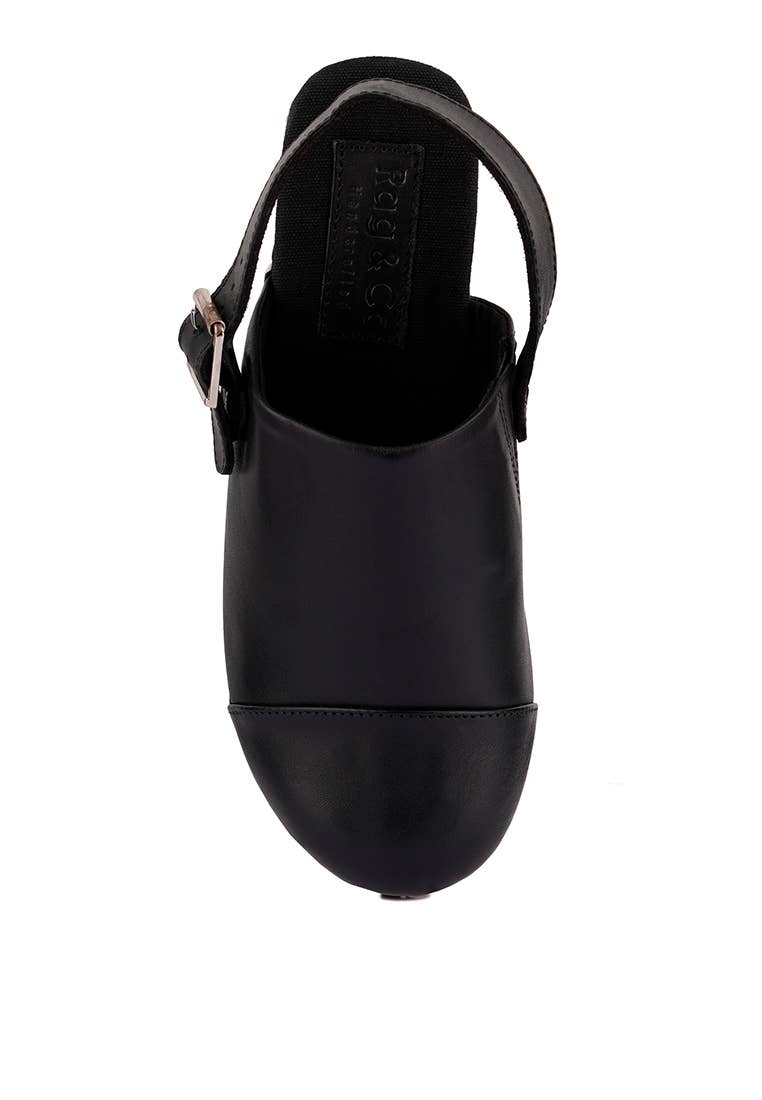 Rag Company - Wholesale Clogs - Women's - ALONA Slingback High Block Heeled Clogs6