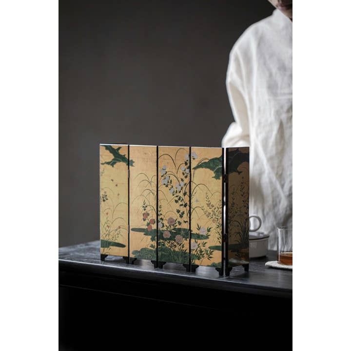 Gohobi (We cover U.S. import duties) – wholesale Dekorativt bordsobjekt – Gohobi min vikbar bordsskärm för tebord6