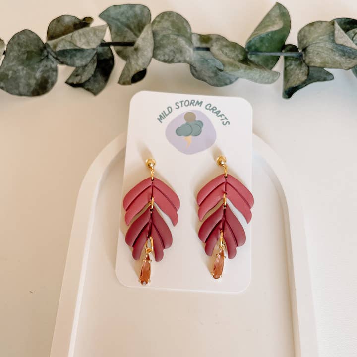 Mildstormcrafts – Großhandel Ohrhänger – Polymerclay Earrings | Leichte Ohrringe | Tria Drop4