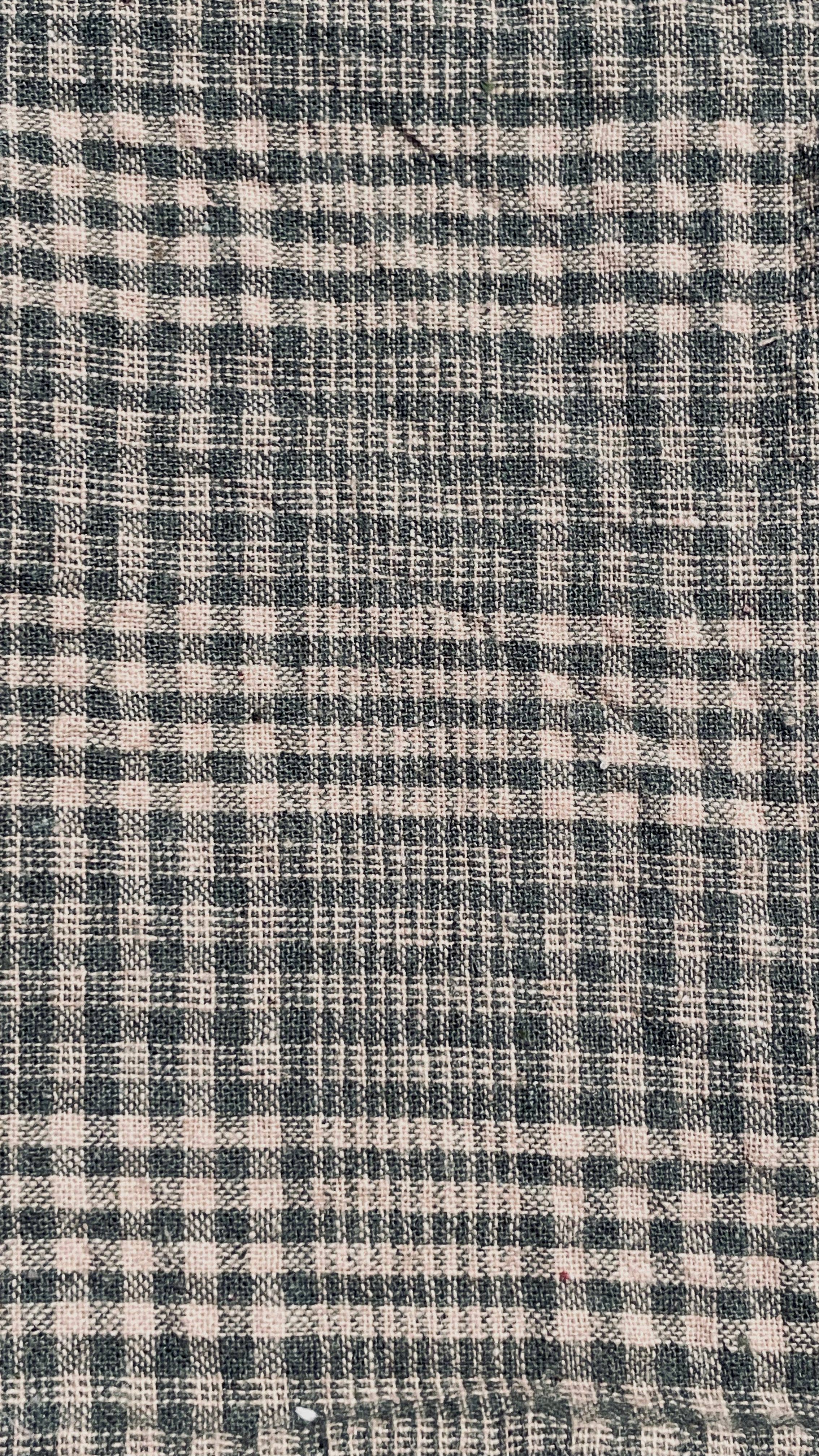 Parekh Bugbee – wholesale Tea towel – Plaid dusty olive green and cream towel1