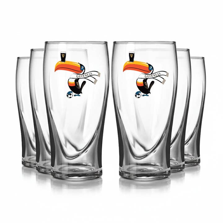 Guinness Soccer Glass – Special Edition (6 Pack) for wholesale by James Trading Group INC