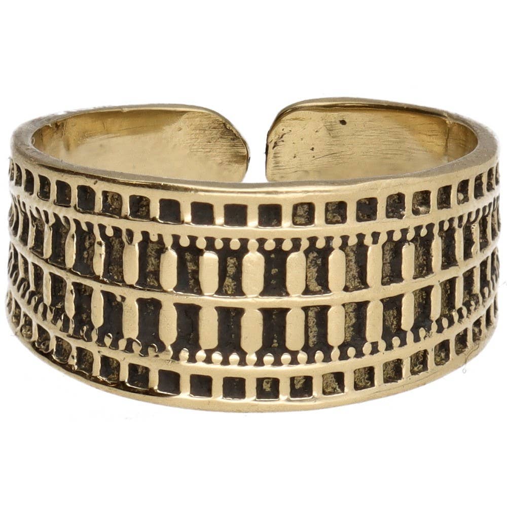 Vives de la Cortada S.L - Wholesale Multi-Stone Ring - Anillo de Bronce con Mineral -63-0