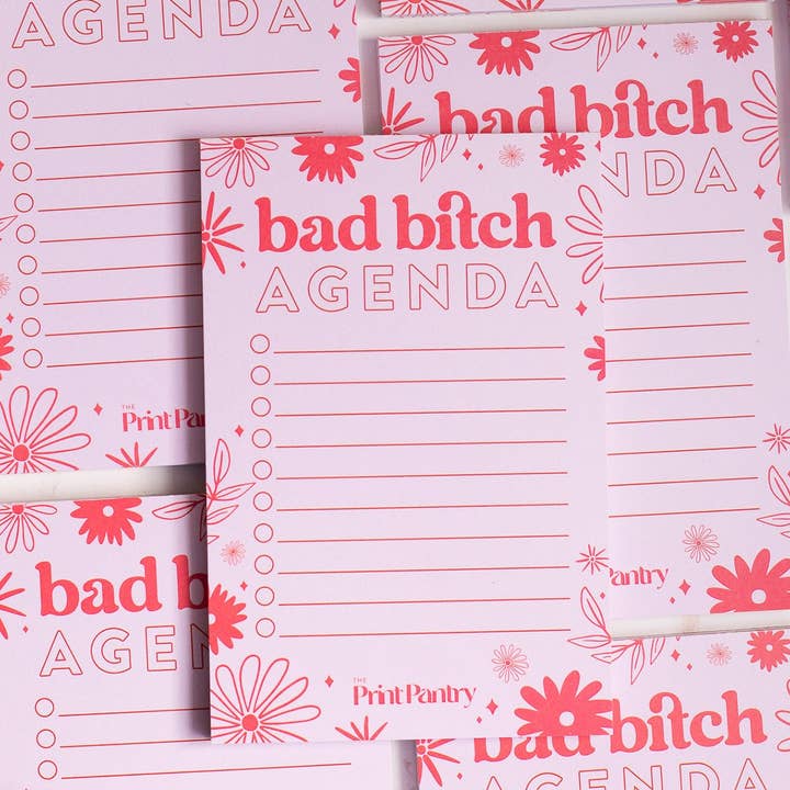 The Print Pantry - Wholesale Notepad - Bad Bitch Agenda Notepad5