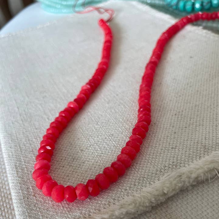 Erin McDermott Jewelry - Wholesale Beaded/Pearl Necklace - Cherry Bomb Gemstone Necklace0