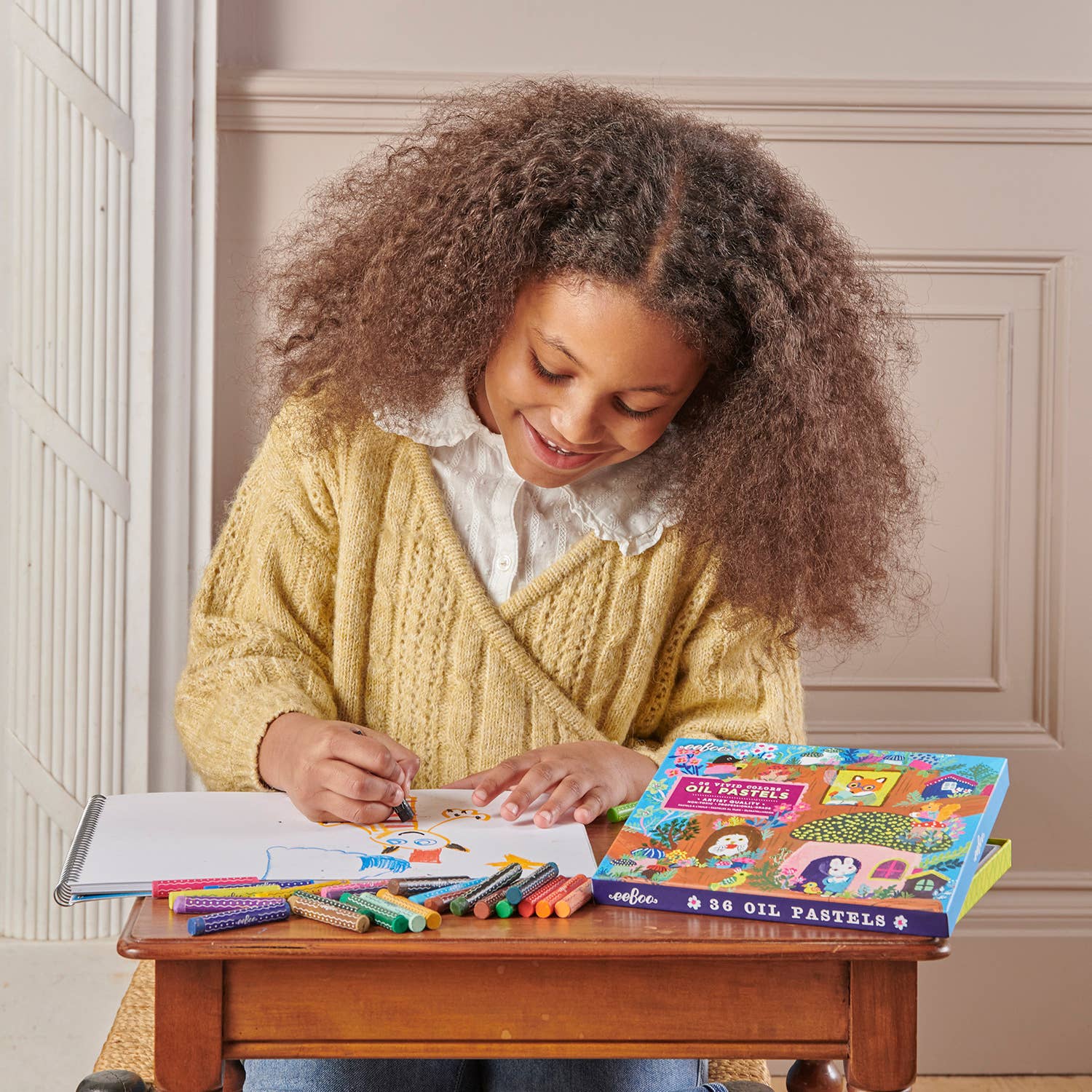 eeBoo - Wholesale Crayons - Kids & Baby - Oil Pastels 36 pcs - Yumi's Mushroom House2