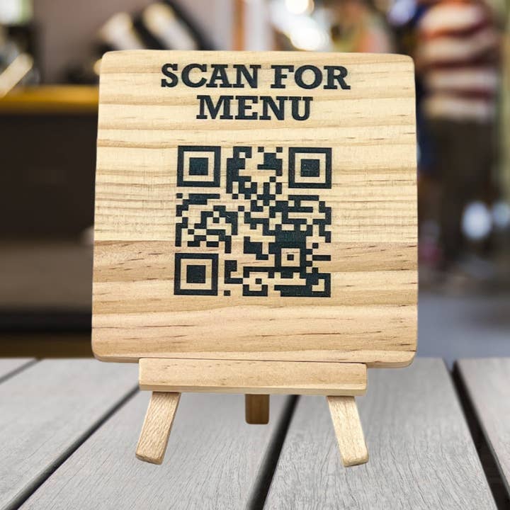 SWEETGIFTMART - Wholesale Sign - Custom Wood QR Code Sign1