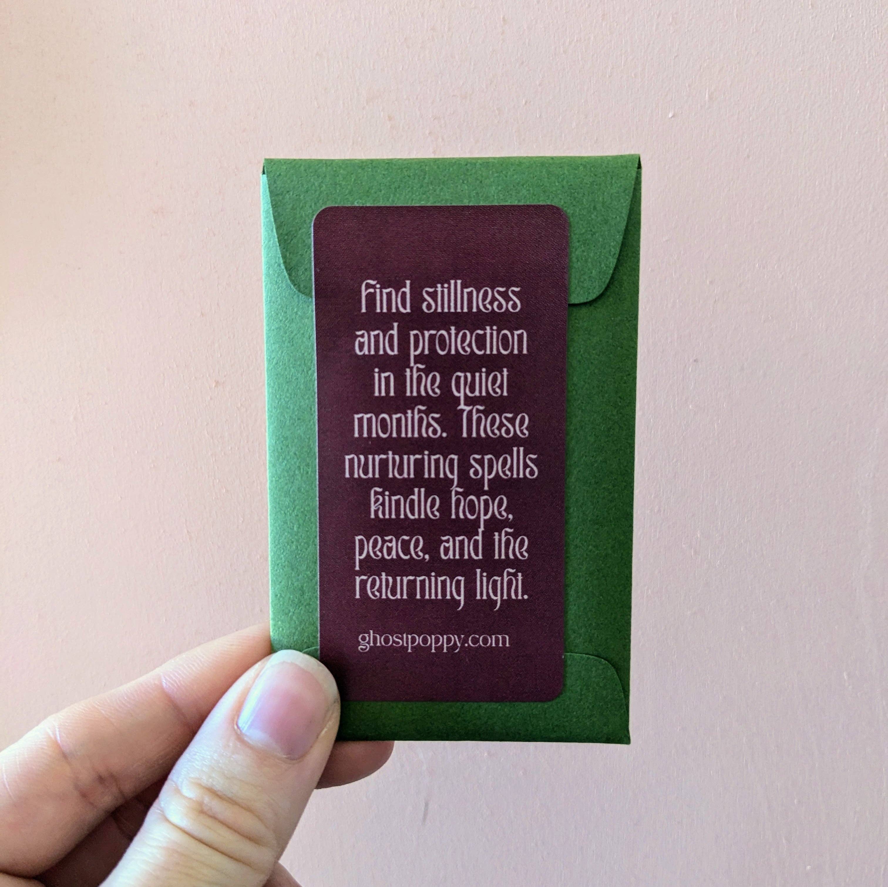 Ghost Poppy - Wholesale Tarot/Oracle Card - Winter Spell Cards1