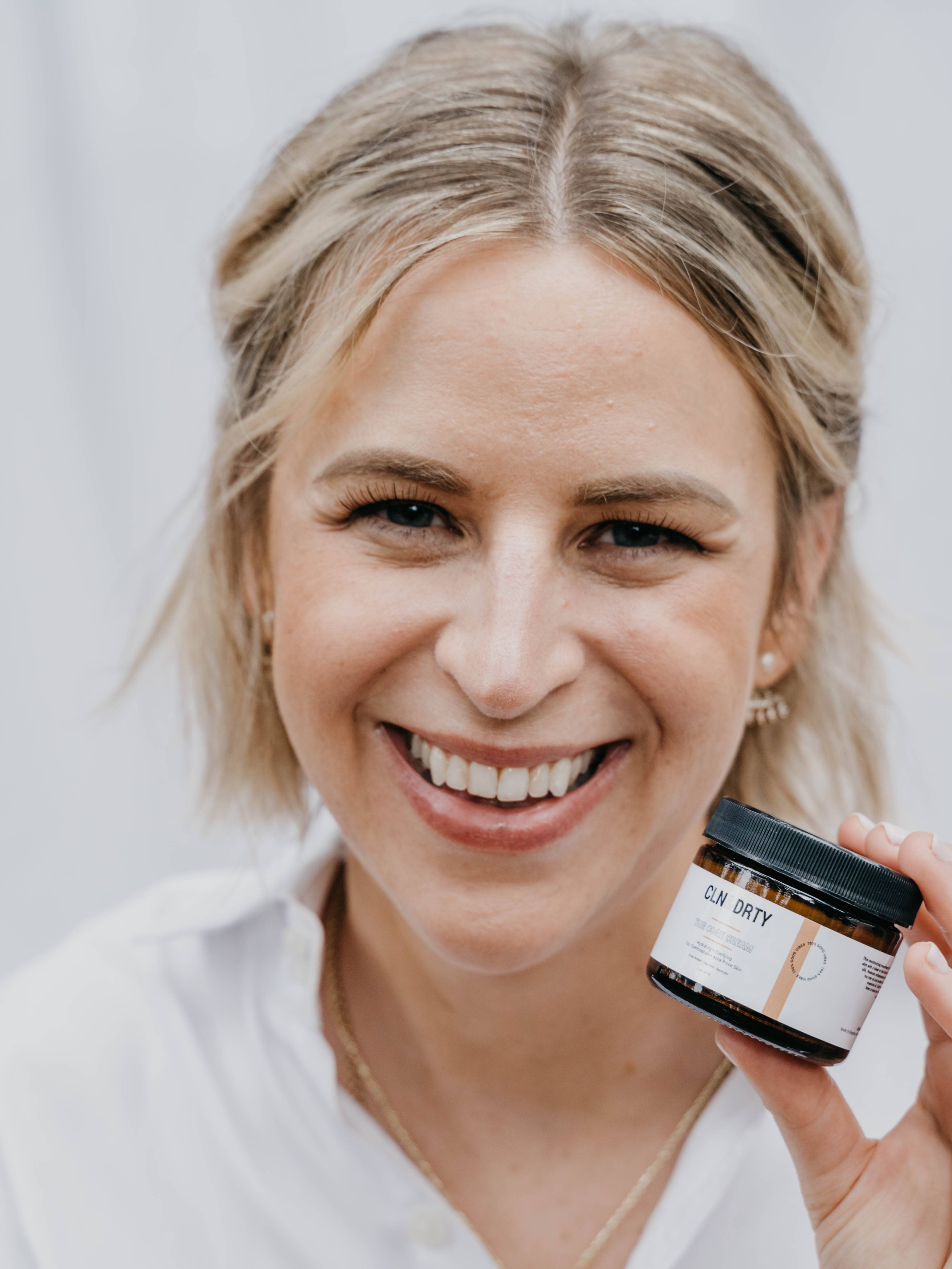 CLN&DRTY Natural Skincare - Wholesale Facial Moisturizer - The Core Cream - for combination + acne prone skin2