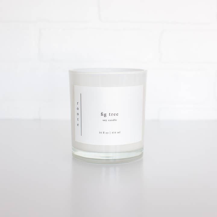 roote - Wholesale Jar/Filled Candle - Large Scented Soy Candle - Fig Tree - LG1