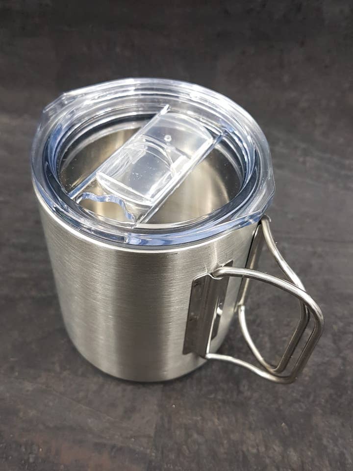 travel mug “Finn”, 280 ml, brushed for wholesale by Mindi