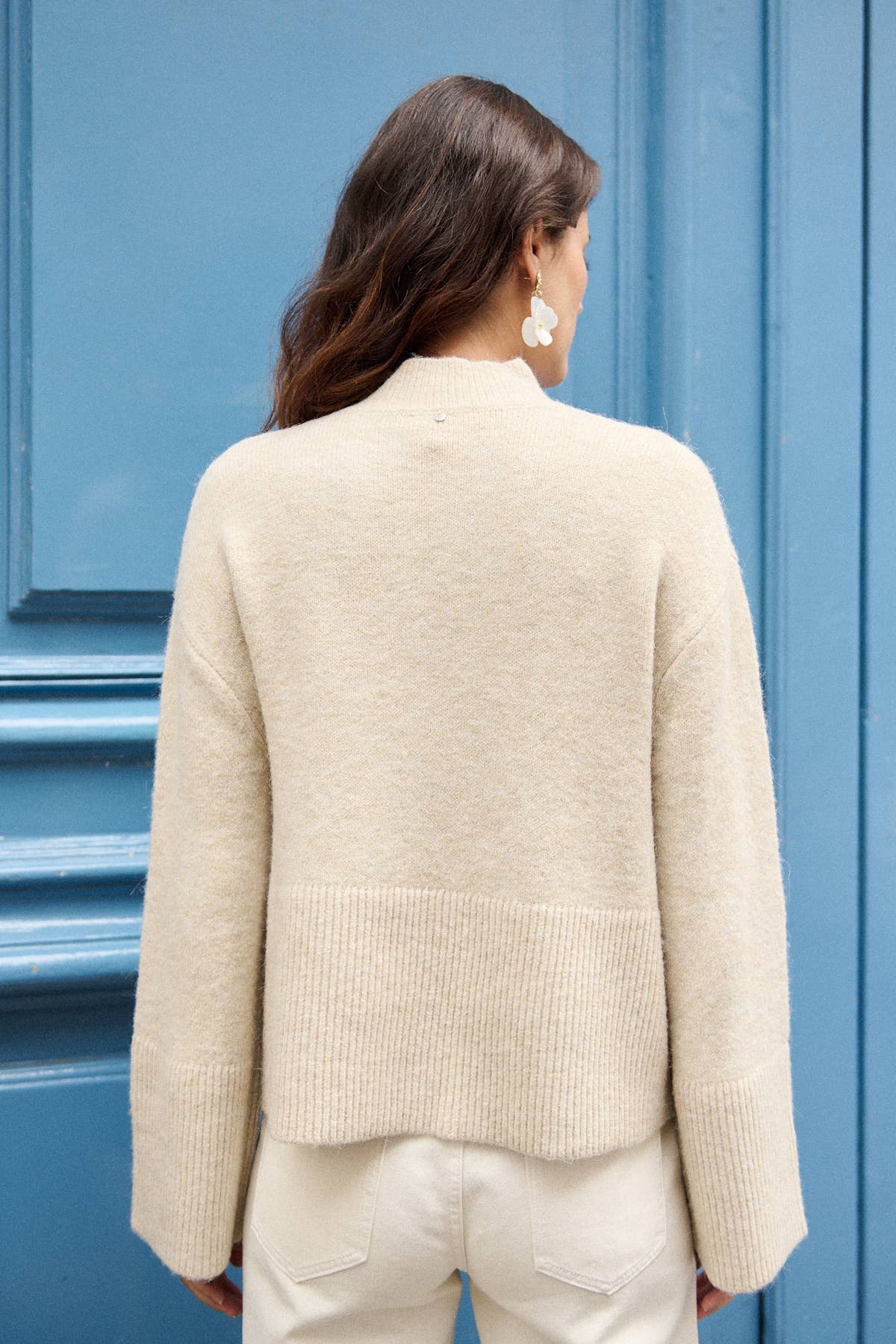 Nathael Paris - Wholesale Knit Sweater - Women's - Slightly oversized alpaca and wool sweater9