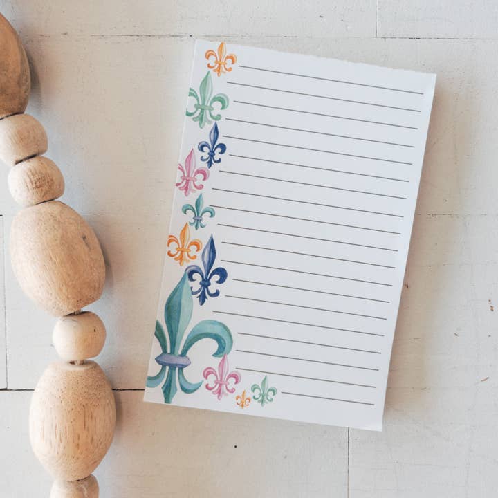 Mosaic Fleur De Lis Notepad for wholesale by Pelican Provision Co.