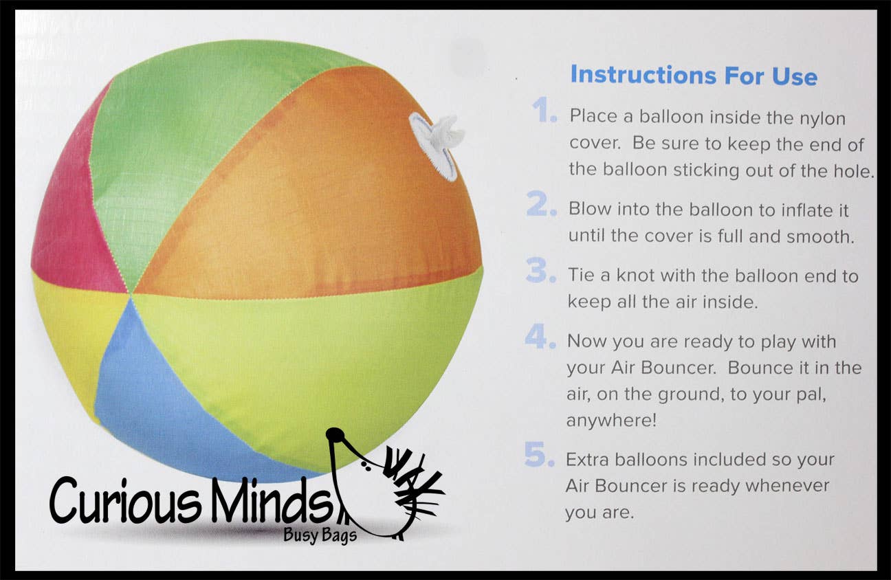 Curious Minds Toys - Vente Jouet gonflable – enfant et bébé - 1 videur gonflable, enveloppe pour ballons, ballon gonflable, coffre-fort en intérieur1