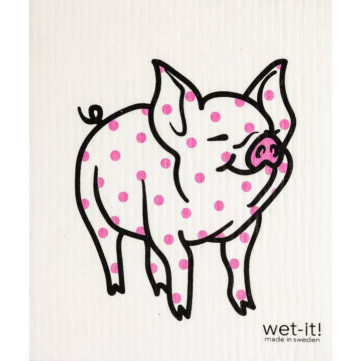 Polka Pig Swedish Cloth for wholesale by Wet-it!