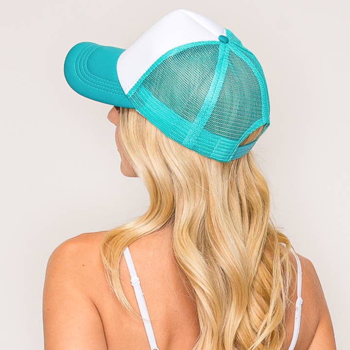 SP Sophia Collection - Wholesale Trucker Hat - Women's - Two-Tone Color Mesh Backing Baseball Cap 9