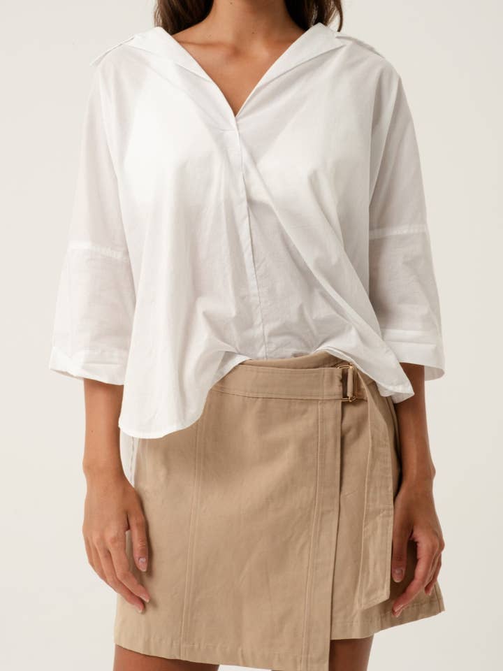 Jupe portefeuille Lavenda Mocha pour la vente par AMIRA Collective