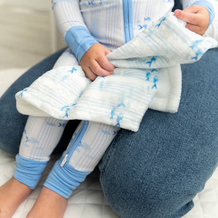 The Navy Knot - Wholesale Sleepsuit - Baby - Bamboo Baby Pajama Nautical Infant Sleepwear Coastal Outfit
