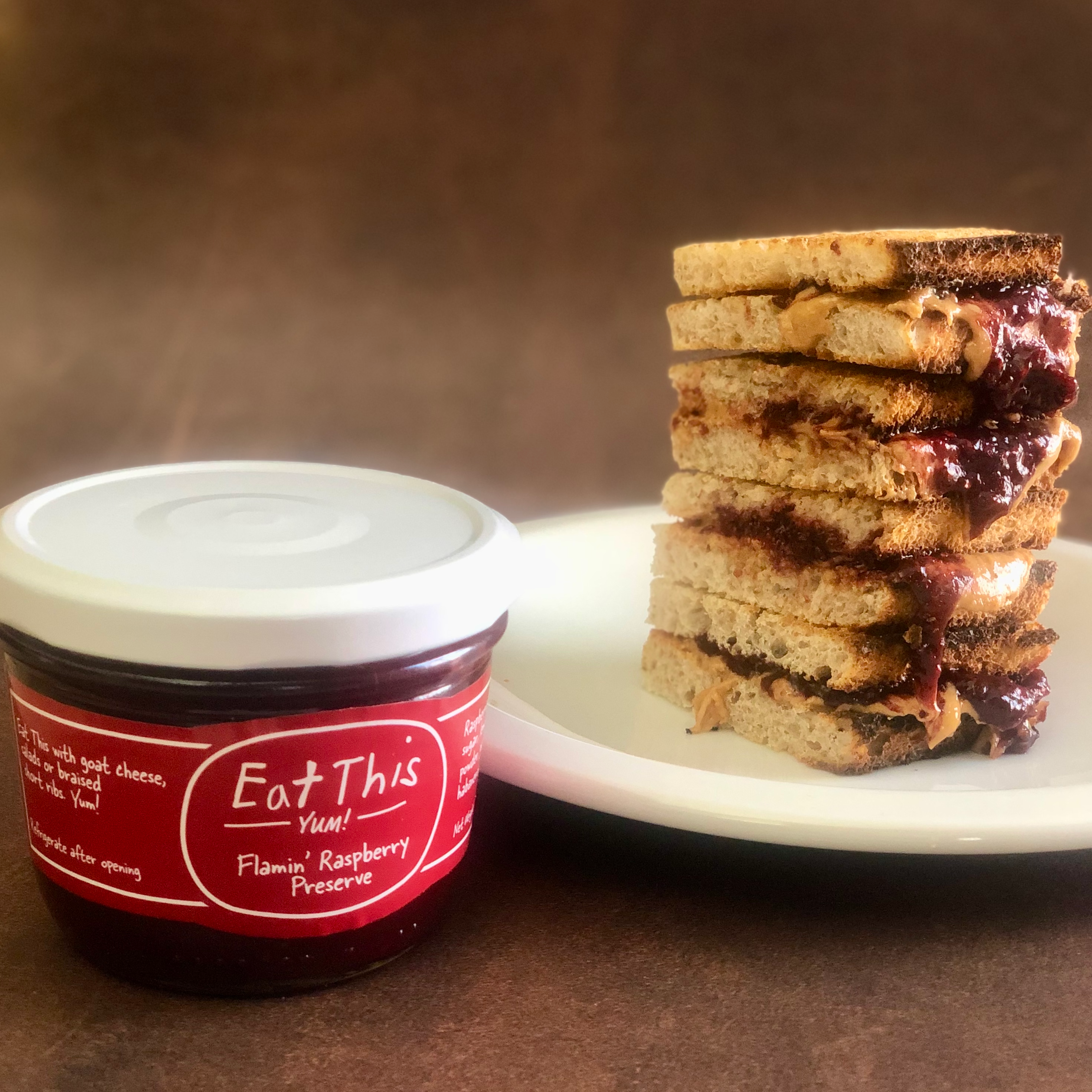 Eat This Yum - Wholesale Preserves -   Flamin' Raspberry Preserve 5