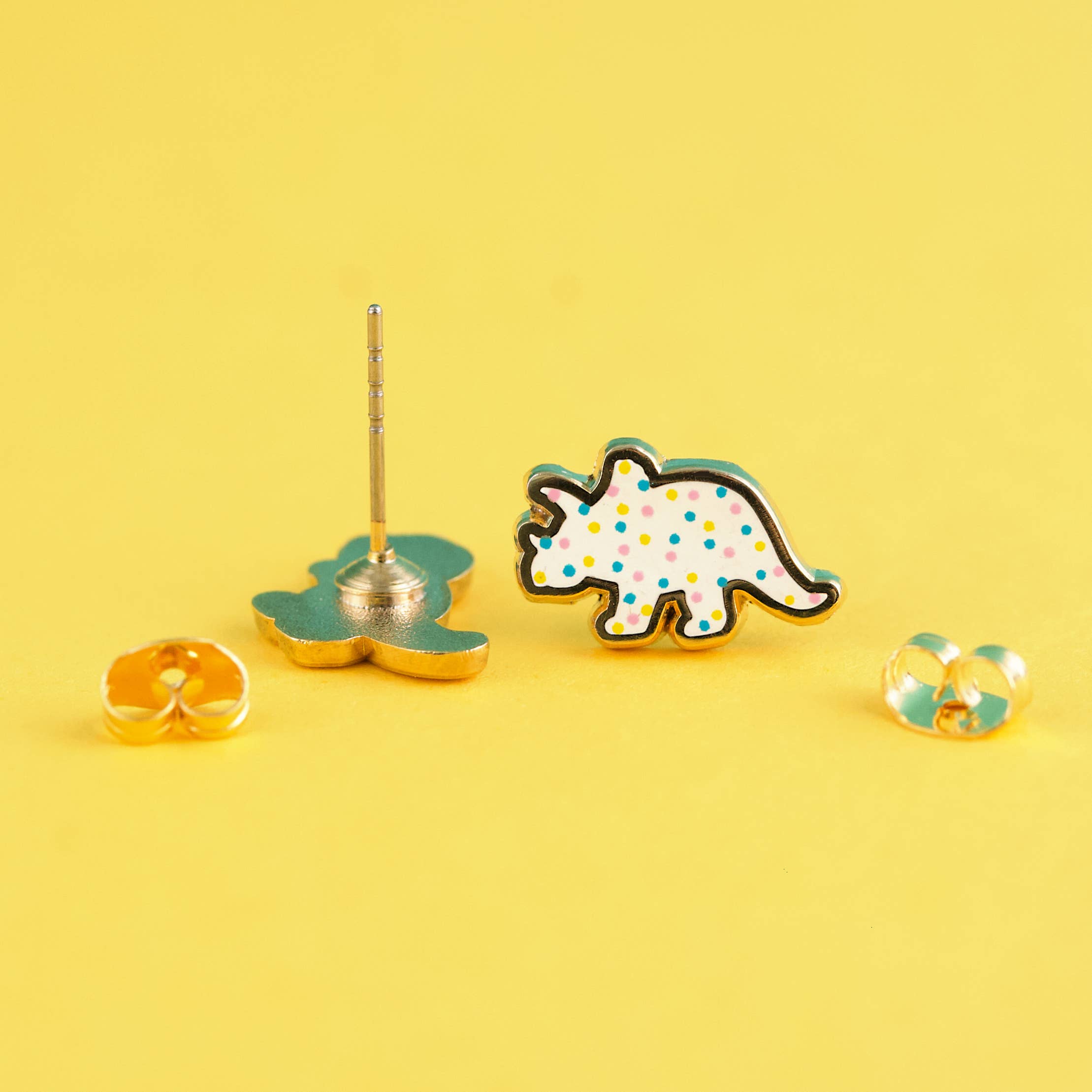 LuxCups Creative - Wholesale Stud/Post Earrings - Dino Cookie Style 2 Earrings5