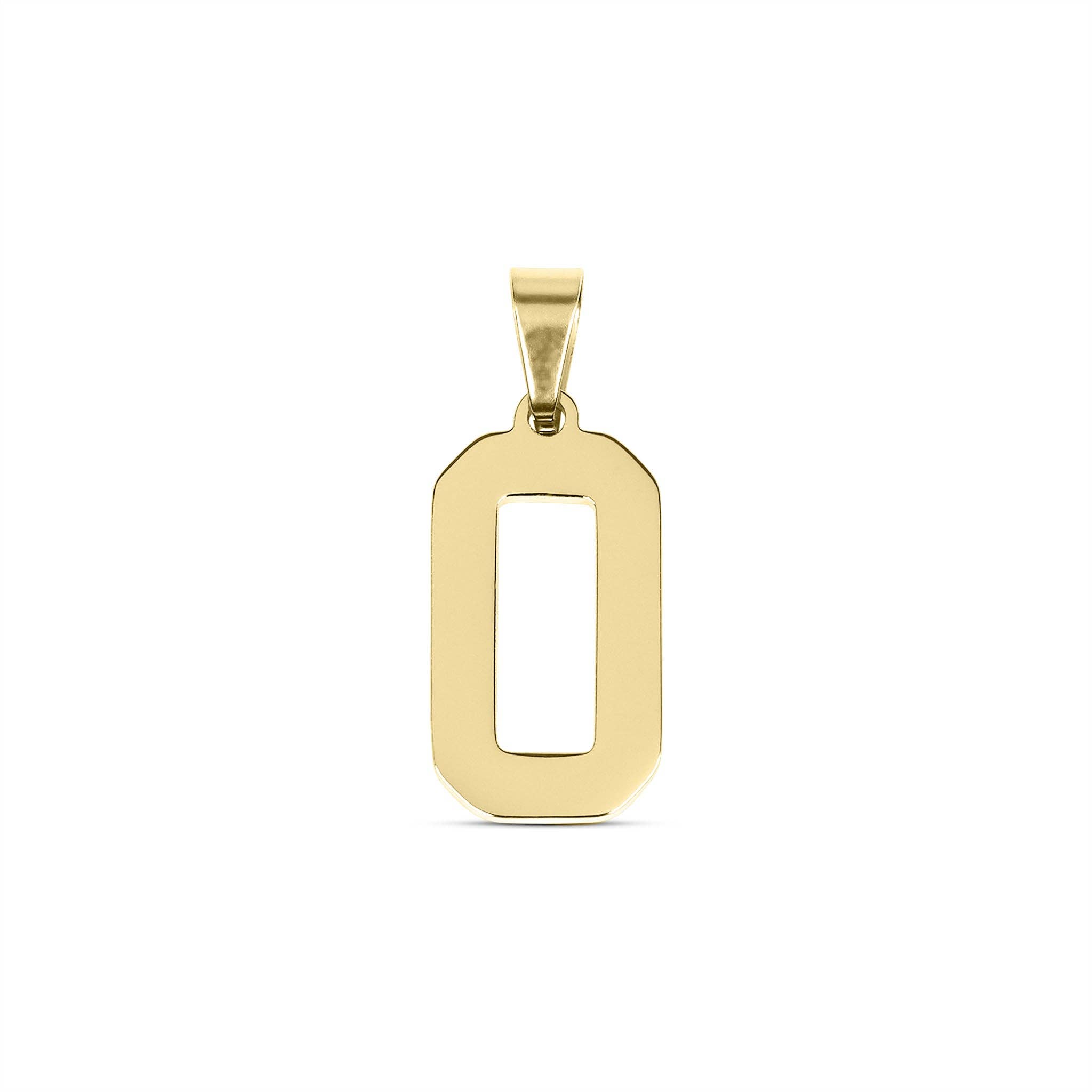 WJW – wholesale Individual charm/pendant – 18K Gold Sport Number Pendant28