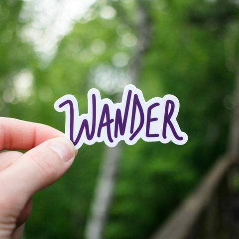 Wander Sticker for wholesale by Roam Wild Designs
