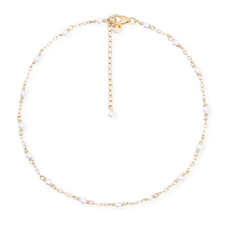 Chloe enkelbandje met zoetwaterparels voor wholesale door PM Atelier