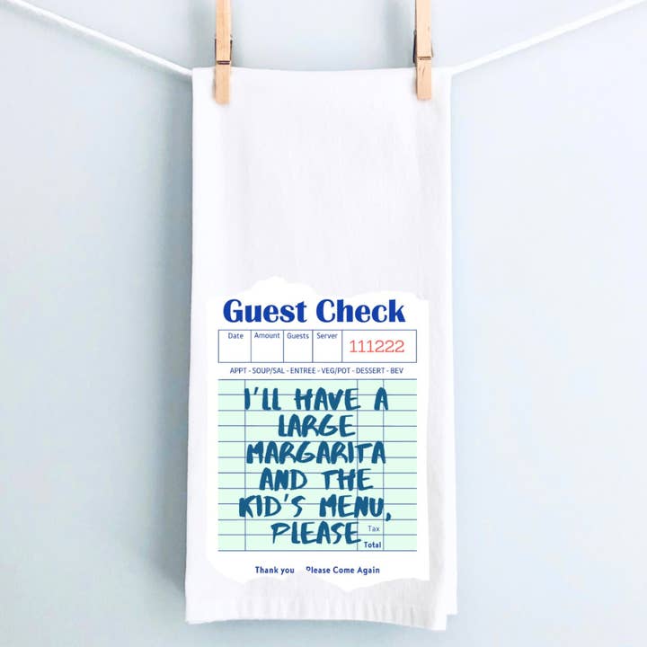 Drankje en kindermenu - Guest Ticket bar en keuken voor wholesale door Pretty Clever Words