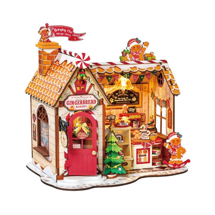 Hands Craft - Wholesale DIY Craft Kit - DIY Miniature House Kit: Gingerbread House