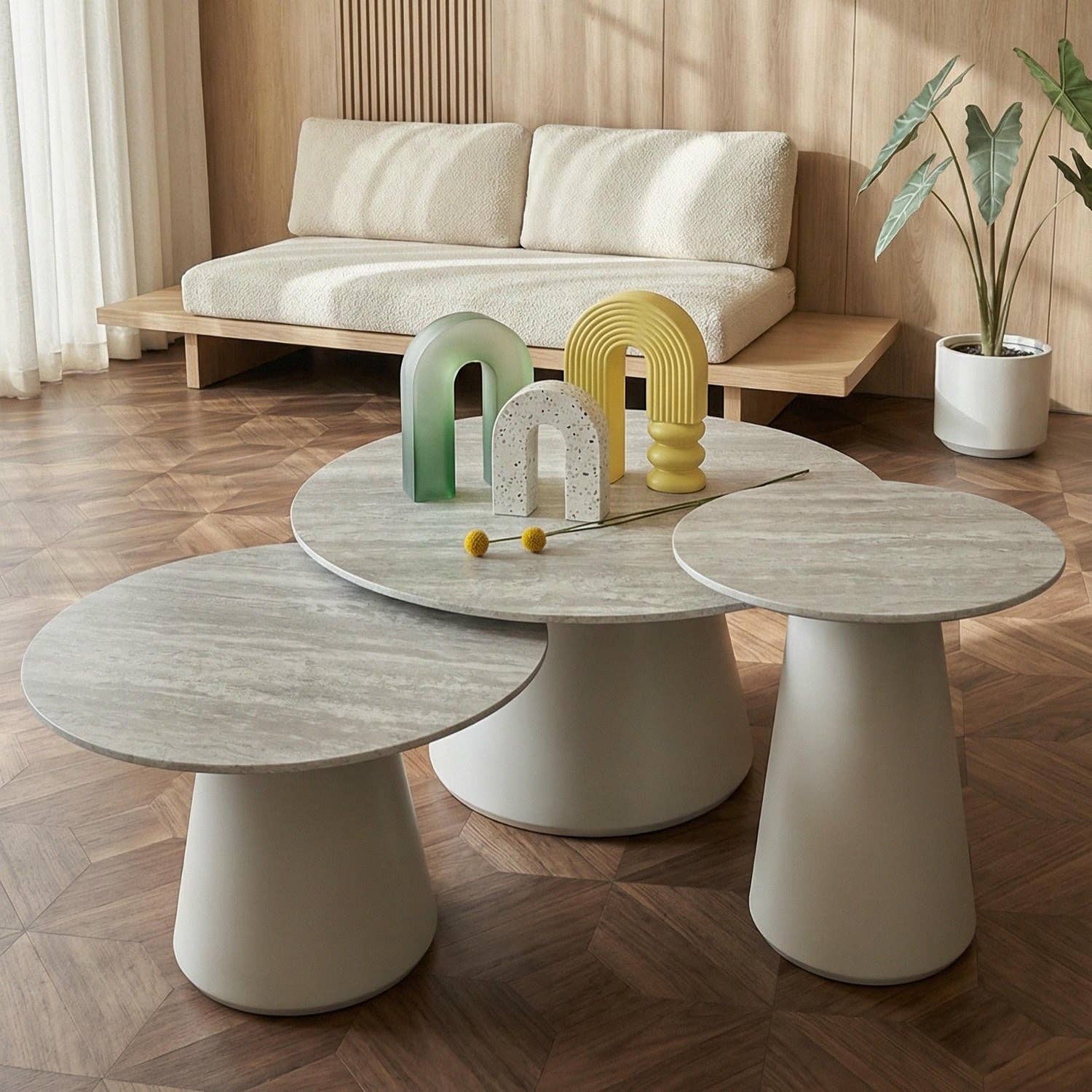 Furnhouse – wholesale Soffbord – Runt Soffbord Tango ø80x45 cm - Grå1