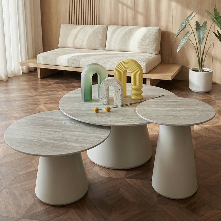 Furnhouse – wholesale Soffbord – Runt Soffbord Tango ø80x45 cm - Grå1