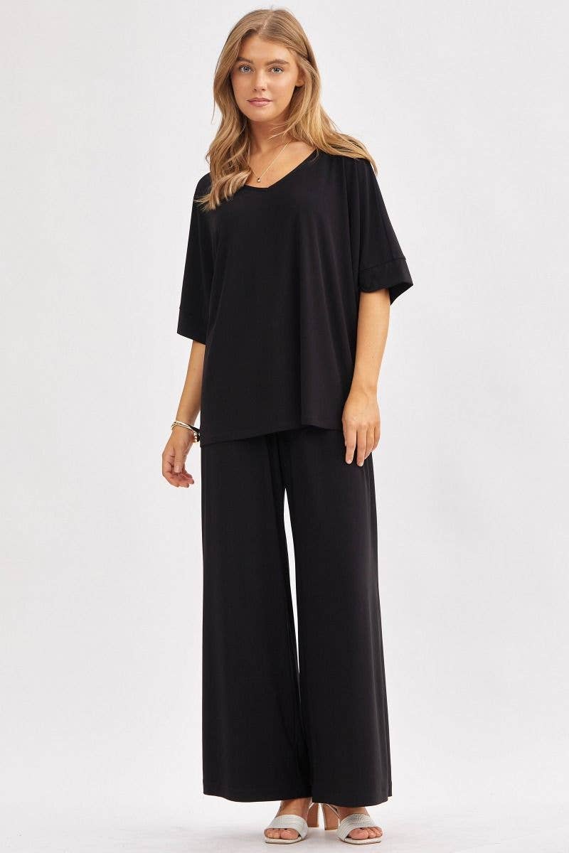 Dear Scarlett - Wholesale Top & Pant Set (NOT Loungewear) - Women's - Stylish Flowy Top + Wide Leg Set TRVSET-CABANA15