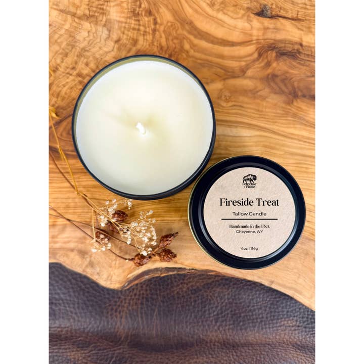 Petrichor+Flame - Wholesale Travel Candles - Tallow Candle - Fireside Treat1