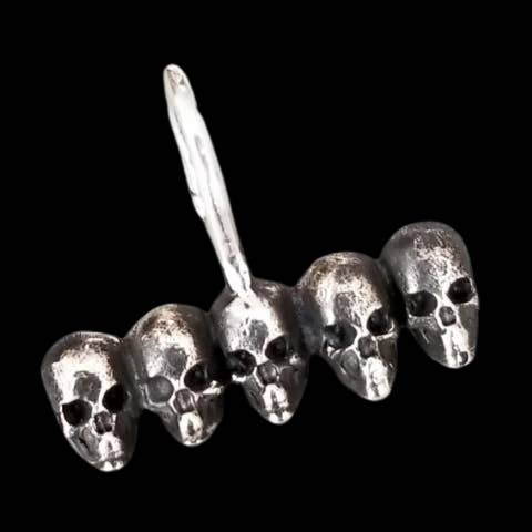 Goth Skull Fake Lip Ring for wholesale by Inchoo bijoux inc
