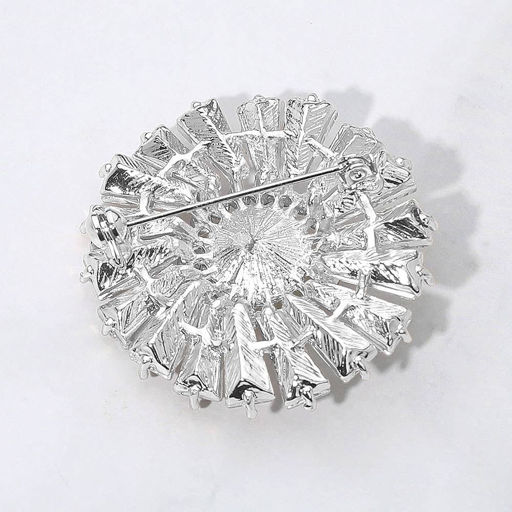 Sensibling Corp. - Wholesale Broche - Stralende Edelsteen Bloemen Speld Broche15